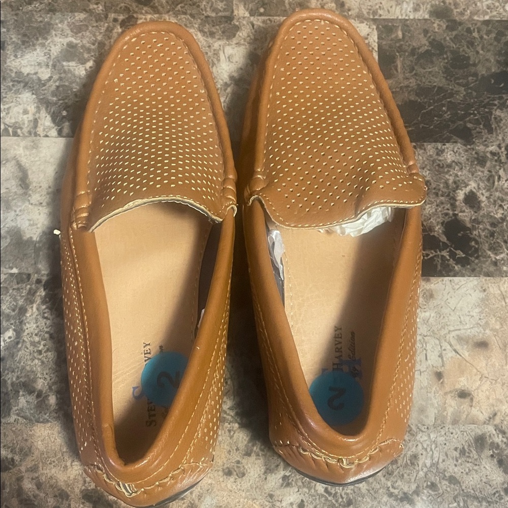 Kids Tan Loafers